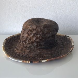 J Crew Brown straw hat